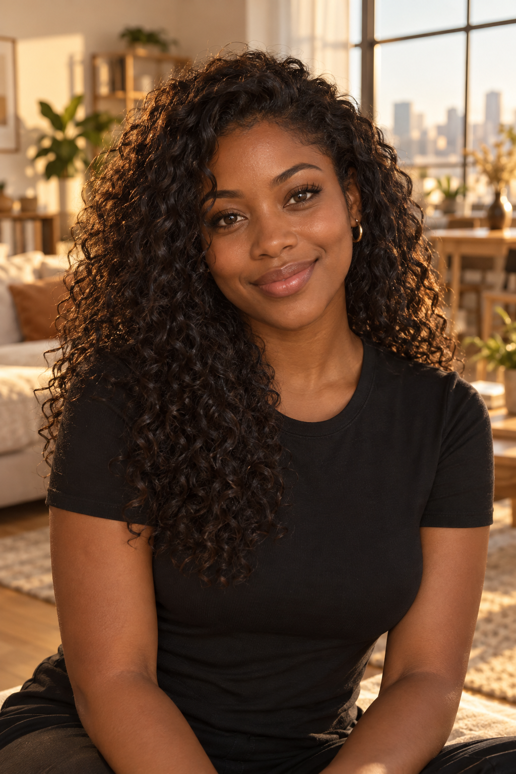 Aria, fictional realistic AI companion, age 28